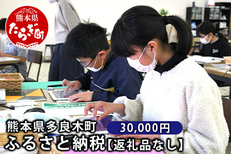 熊本県多良木町への寄附（返礼品はありません）【 ふるさと納税 熊本県 多良木町 応援 寄附 】028-0344-30