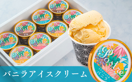 バニラアイスクリーム ８個セット｜すし処 一重 尾鷲 お取り寄せ マダガスカル 卵 牛乳 デザート 冷凍 ふるさと納税 IJ-46