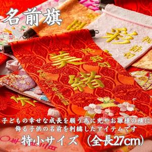 名前旗特小（全長27cm）