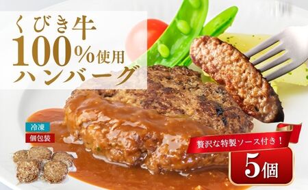 くびき牛 100％ ハンバーグ 約150g ×5個 牛肉 ブランド牛 岩の原赤ワインソース ブルギニョンバター 急速冷凍 真空パック ソース付き ワイナリーレストラン金石の音 新潟県 上越市