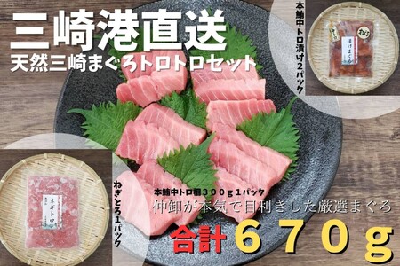 三崎港直送 天然 三崎まぐろ トロトロ セット M078-004 冷凍 マグロ