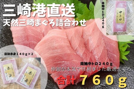 三崎港直送 天然 三崎まぐろ 詰め合わせ M078-003 冷凍 マグロ
