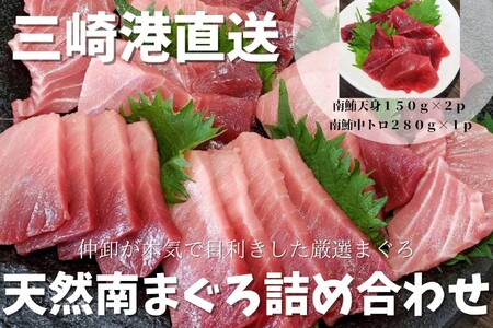三崎港 直送 天然 南まぐろ 詰め合わせ M078-001-02 冷凍 マグロ