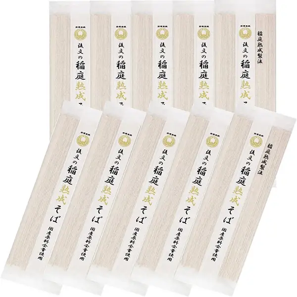 稲庭熟成そば国産原料全量使用180g 10束入り【(株)後文】[B9405]