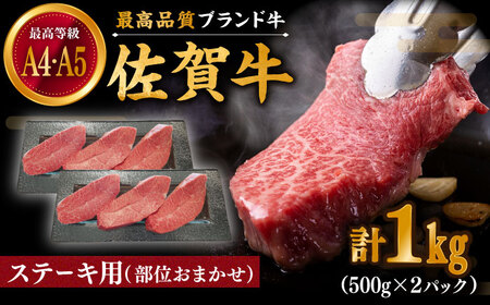 佐賀牛 おまかせ ステーキ 1kg / ステーキ [IAX036]