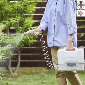 充電式ポータブルウォッシャー　JPW-T81-W／H　ホワイト／グレー アイリスオーヤマ