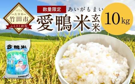 〈令和7年産〉愛鴨米 玄米 10kg【2025年10月上旬～2026年10月上旬発送予定】