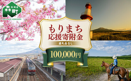 【返礼品なし】北海道森町 もりまち応援寄附金 100,000円 ＜北海道森町＞ 北海道 森町 mr1-0274