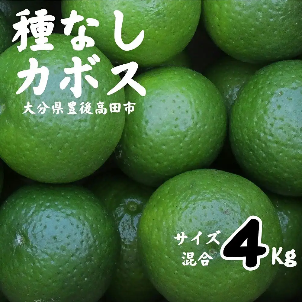 0B4-17A 種なしカボス4kg(サイズ混合)