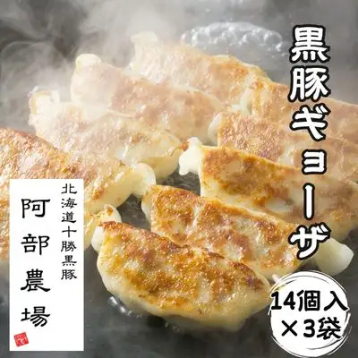黒豚ギョーザ42個 ぎょうざ 餃子 ギョウザ 豚肉 豚 北海道豚 餃子 人気ギョウザ 冷凍餃子