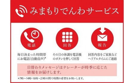 みまもりでんわサービス【固定電話】 （６か月） ／ 見守り お年寄り 故郷 田舎 奈良県 田原本町