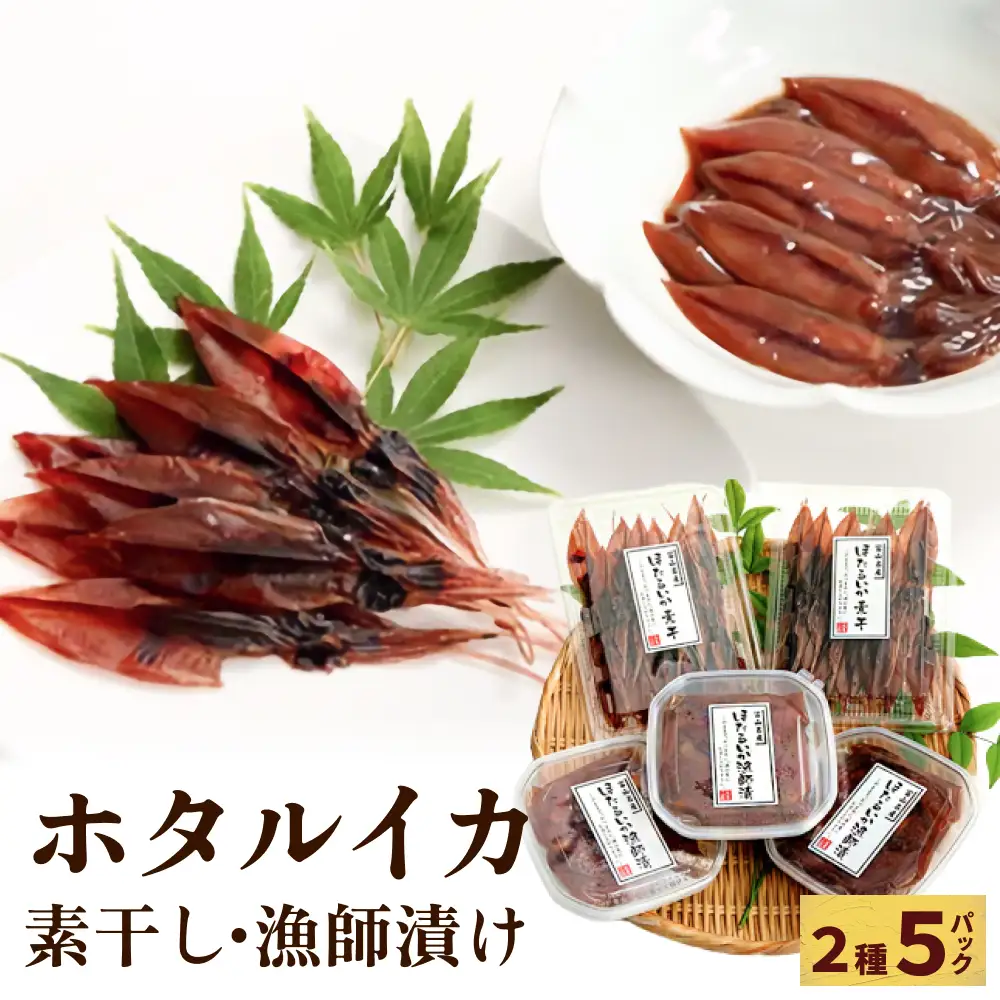 ほたるいか 珍味詰め合わせ 〈冷凍〉2種 ホタルイカ 氷見・江政商店