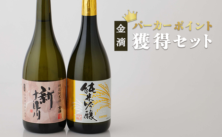【金滴酒造】 パーカーポイント獲得セット（純米吟醸・新十津川 各720ml×1本）【1500203】