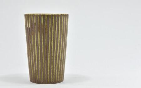京焼 ビアグラス 遙白釉 木賊紋 （ ピスタチオグリーン） 1個 飲み物 コップ 緑 グリーン レンジ 食洗器 OK カップ 食器 焼き物 贈答 ギフト プレゼント 
