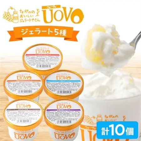 ながののおいしいジェラートやさん　120ml×10個_菓子・スイーツ アイス・ジェラート  _【配送不可地域：離島】【1438920】