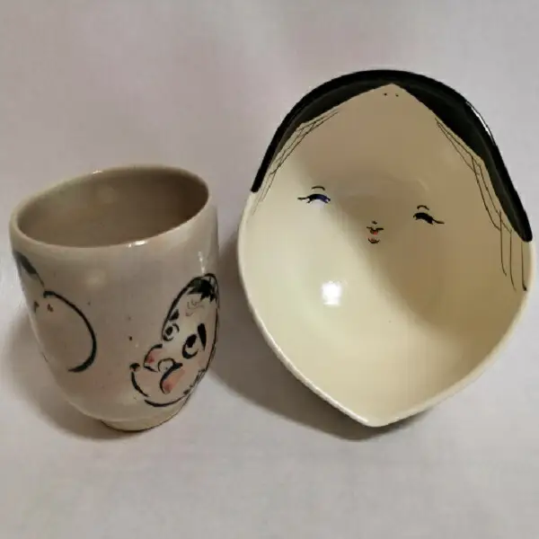 【伝統工芸品 清水焼】「湯呑・小茶碗セット」湯呑み 茶碗 焼き物 陶芸 京都