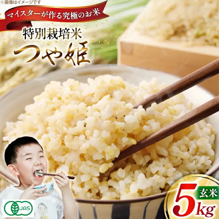 玄米 令和7年 つや姫マイスターが作る 特別栽培米 つや姫 5kg [遠藤