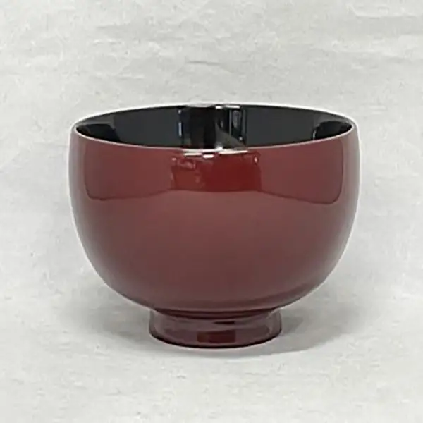 川連漆器 朱うるみ内黒4.4寸椀 漆器 漆器 【(株)佐藤商事】[B5-5502]