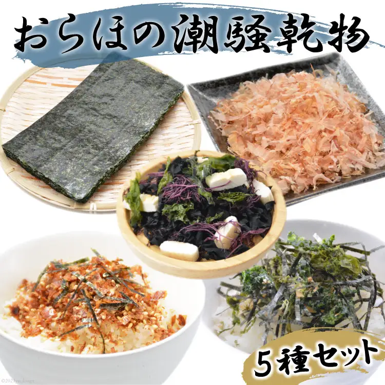 【港町から贈り物】おらほの潮騒乾物セット 5種類 [豊洋海産流通 宮城県 気仙沼市 20565628]