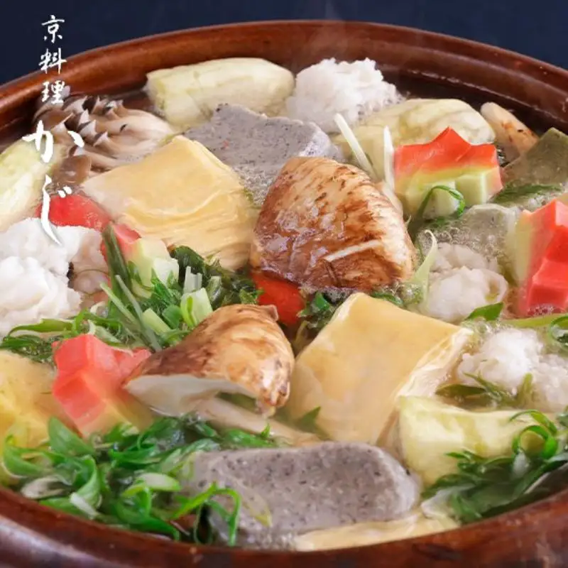 【京料理かじ】《11/30まで》松茸入り 京風鱧しゃぶ鍋(2人前)