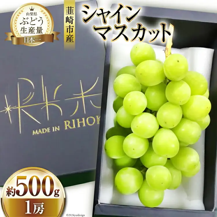 シャインマスカット 2026年発送 1房 500g～600g ぶどう [20743010]