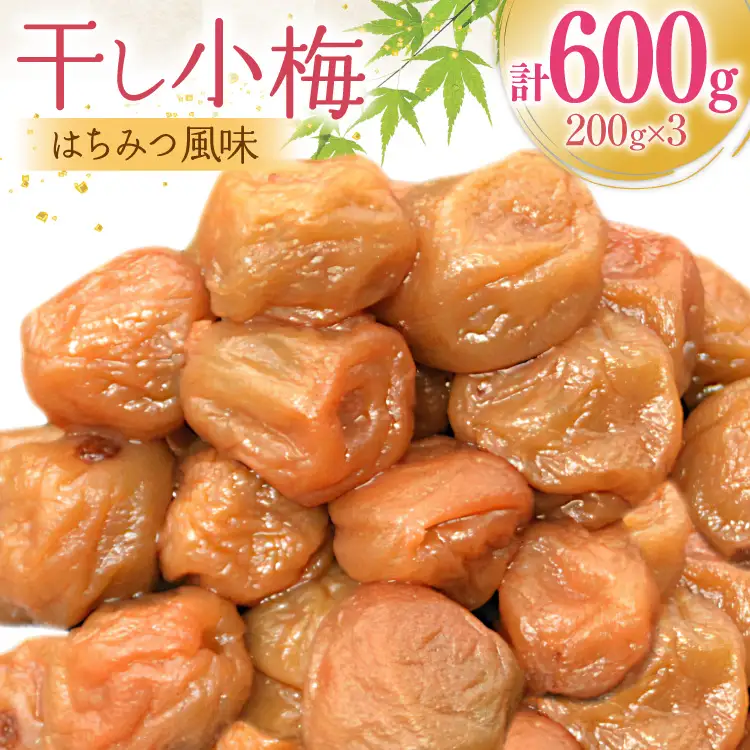 【箸が止まらない】はちみつ風味 小梅 梅干し 200g×3 小粒 国産 [山梨農産食品 山梨県 韮崎市 20743184]