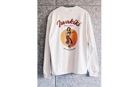 いわき市発D2Cブランド「yourmood」　Iwakiki　ロングスリーブTシャツ　WHITE_XL
