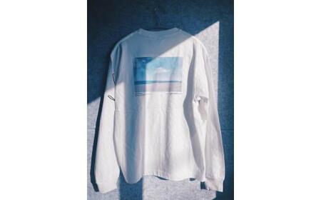 いわき市発D2Cブランド「yourmood」　NEWSTANDARD　ロングスリーブTシャツ　WHITE_S