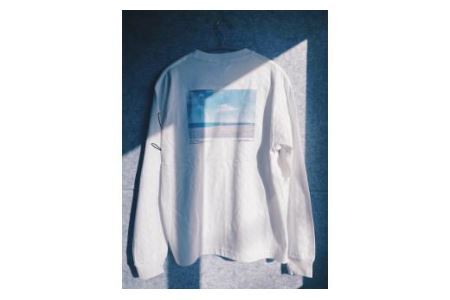 いわき市発D2Cブランド「yourmood」　NEWSTANDARD　ロングスリーブTシャツ　WHITE_M
