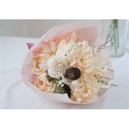 美作ヒノキのカンナ屑ブーケ_花・観葉植物 造花・プリザーブドフラワー 花 _【1444660】