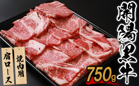 【焼肉用】開陽黒牛肩ロース×750g【1400301】