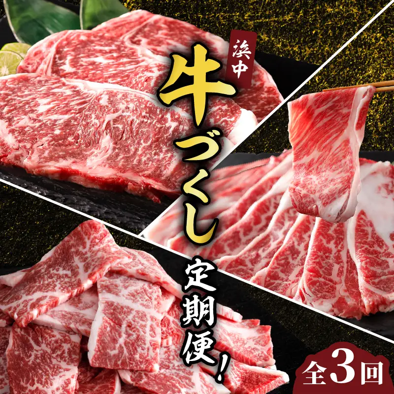 ＜全3回・連続＞浜中牛づくし定期便　全3回 定期便 毎月お届け 浜中牛づくし定期便 牛肉 おかず お弁当 晩ご飯 焼肉 ステーキ すき焼き しゃぶしゃぶ 肉じゃが 牛丼 カレー ビーフシチュー 食品 ご褒美 記念日 お取り寄せ グルメ 冷凍 国産 北海道 浜中町 送料無料_H0019-109
