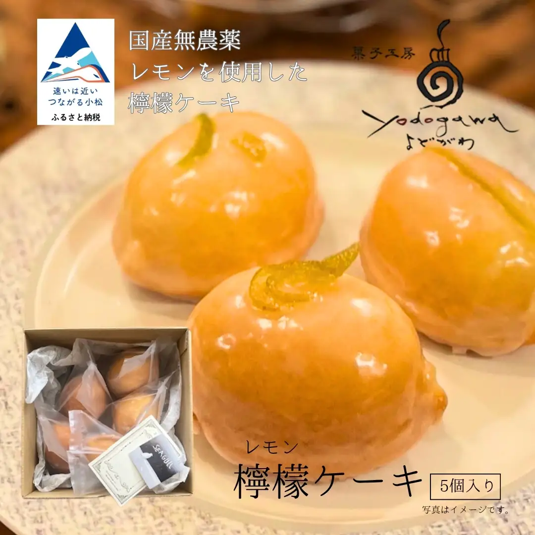 檸檬ケーキ5個入り レモンケーキ 焼き菓子 石川県 小松市 菓子工房Yodogawa