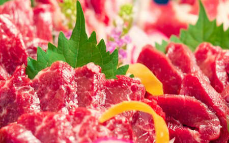 【純国産熊本肥育】桜牧場 霜降りと赤身馬刺しset 計400g 馬刺し 馬肉 馬 肉 お肉 醤油付き 冷凍 セット 400g