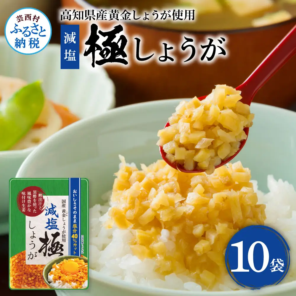 減塩味付け極しょうが110g×10袋 