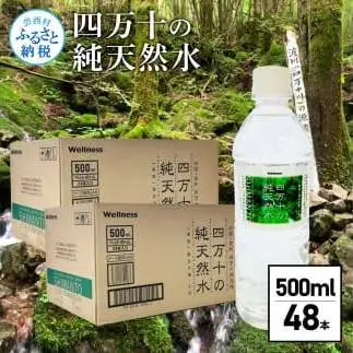 【CF-R5tka】　四万十の純天然水 500ml×48本 合計2ケース 