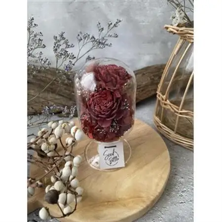 【赤系】天球bottle flowers　Msize_花・観葉植物 造花・プリザーブドフラワー 花 _【1305651】