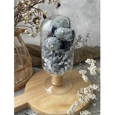 【青系】天球bottle flowers　Lsize_花・観葉植物 造花・プリザーブドフラワー 花 _【1308097】