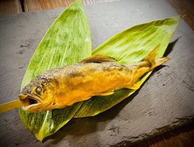 温めるだけで名店の味《こまち鮎》鮎の塩焼き ５本【(有)鮎乃家】[B3-4201]