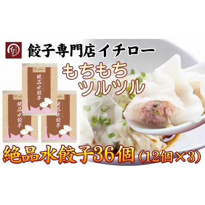 [ギョーザ専門店イチロー]絶品水餃子36個（12個×3）