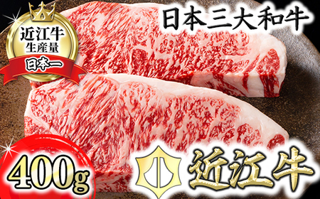 近江牛 [吟]  ステーキ サーロイン 400g ( 約 200g × 2枚 ) カネ吉山本 【Y021W1】サーロインステーキ 近江牛