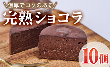 完熟ショコラ (計10個) ショコラ チョコレート スイーツ アイス 冷凍 お菓子 おやつ 焼き菓子 お取り寄せ 大分県 佐伯市 【AJ83】【 (有)ケーキ大使館クアンカ・ド－ネ】