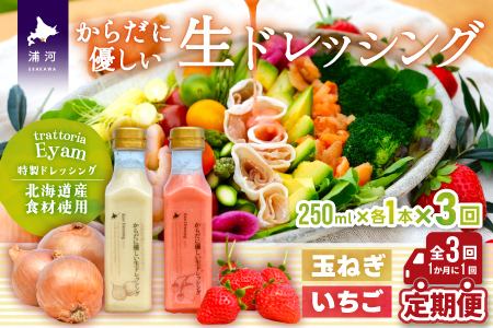 【家庭用】からだに優しい『生ドレッシング』定期便(全3回)[52-1326]
