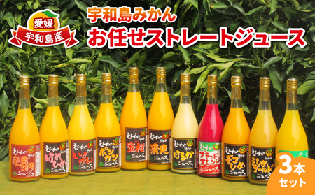みかんジュース (720ml×3本) │ ストレート みかんジュース WF H012-024016