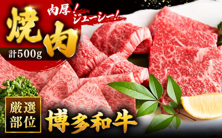 博多和牛 焼肉 用 500g 国産 桂川町/株式会社 MEAT PLUS [ADAQ009] 和牛 焼肉 焼き肉 BBQ 冷凍 牛肉