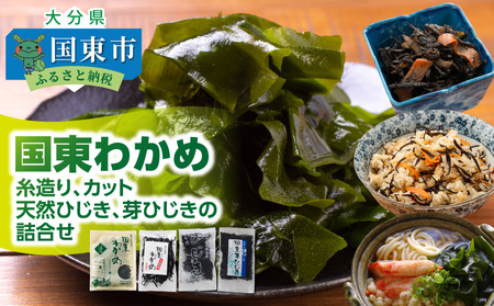 国東わかめ(糸造り,カット),天然ひじき,芽ひじきの詰合せ _1095R