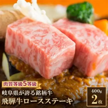 飛騨牛ロースステーキ 2枚 400g【配送不可地域：離島】【1102041】