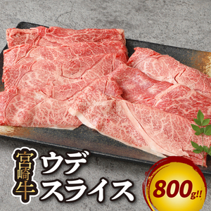 宮崎牛 ウデスライス800g_K18_0038_5
