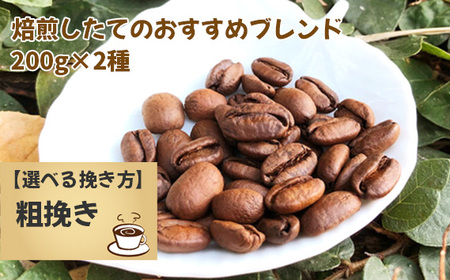 焙煎したてのおすすめブレンド 200g×2種（粗挽き） No.171-02