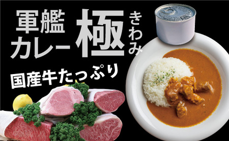 カレー 缶詰 軍艦カレー極 4缶セット